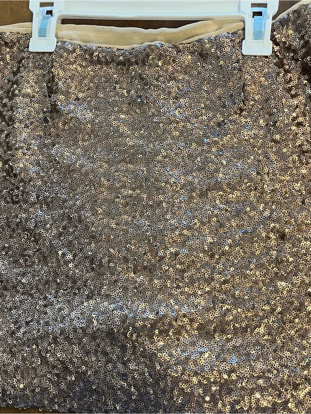 GAP Sequin Mini Skirt in Champagne Gold